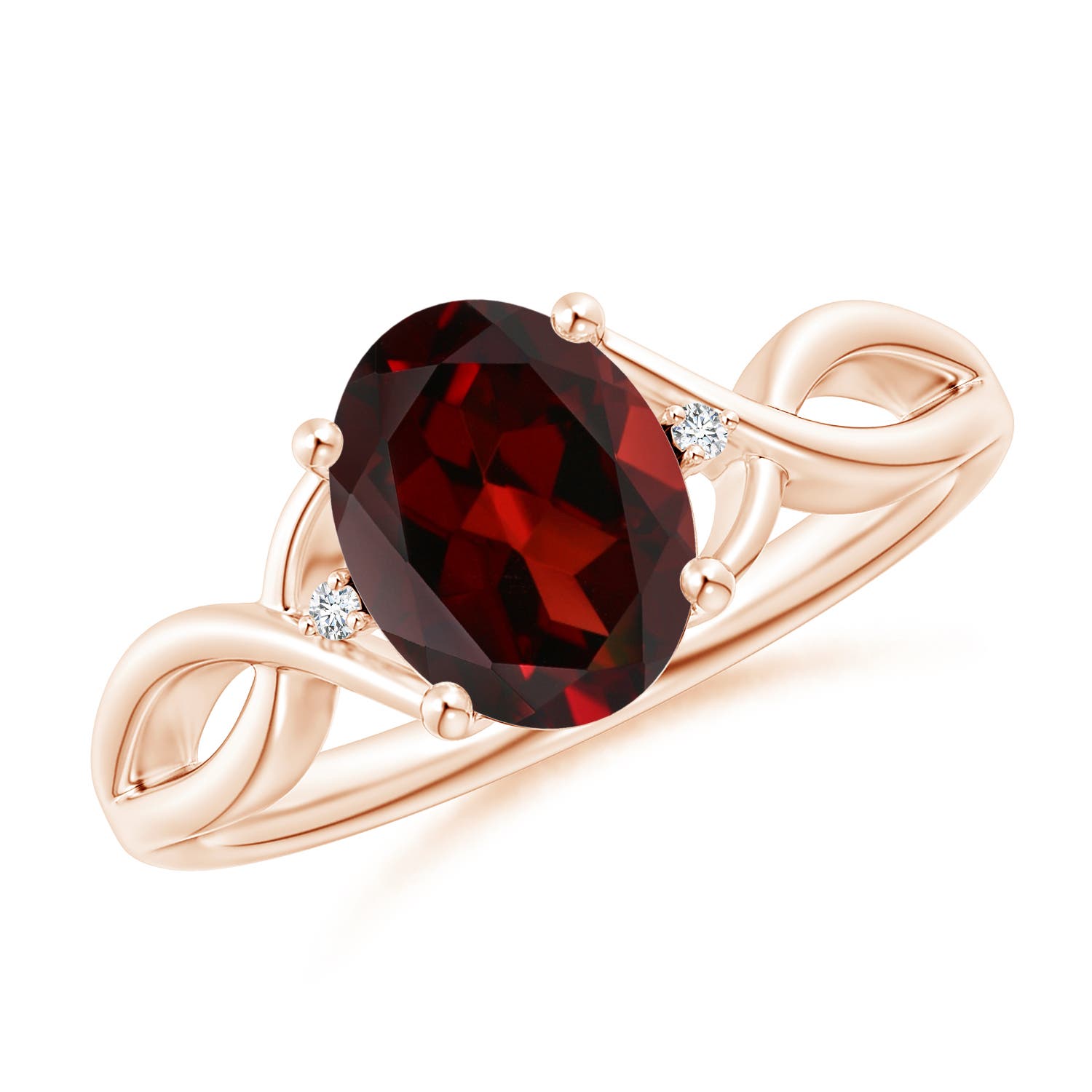 AAA - Garnet / 2.02 CT / 14 KT Rose Gold