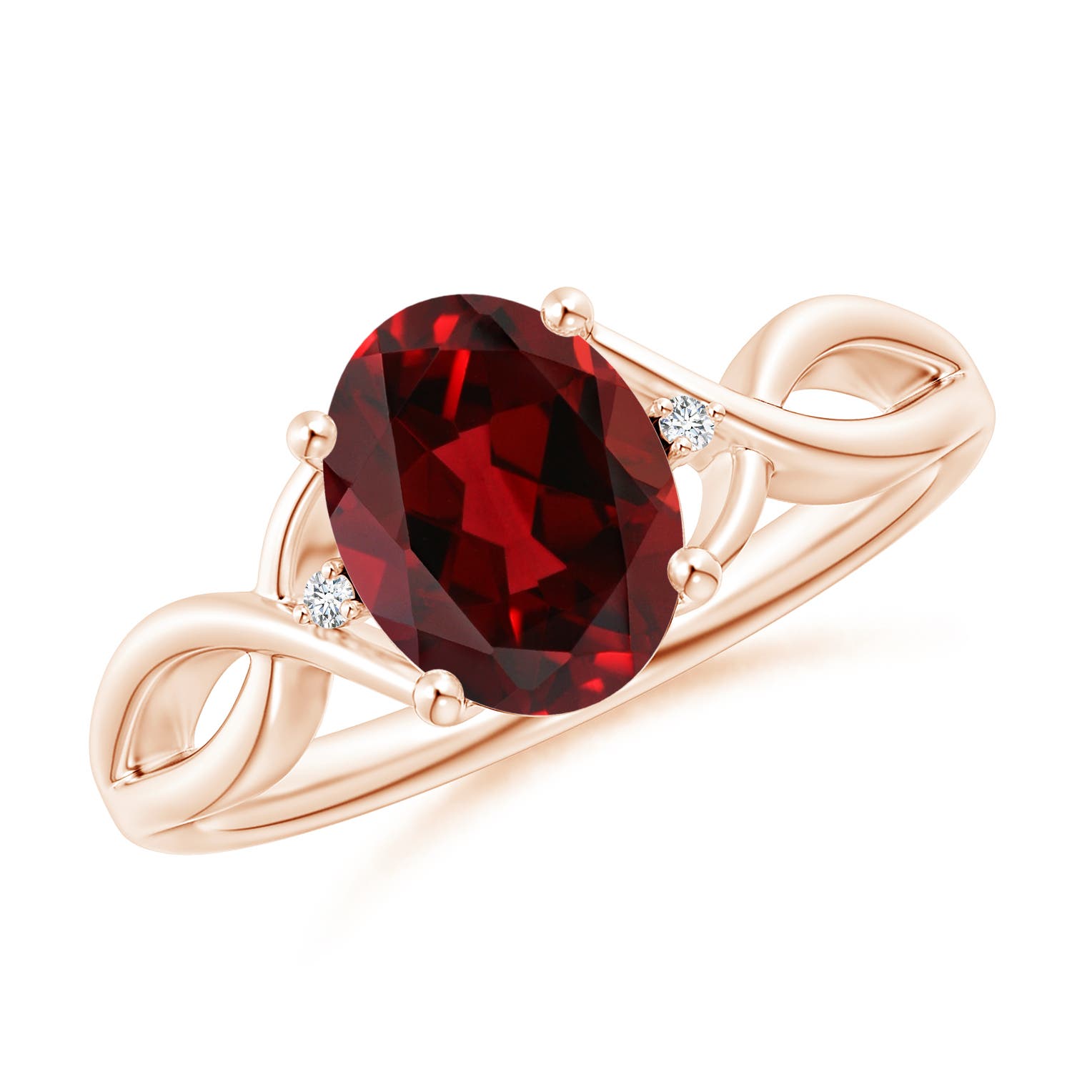 AAAA - Garnet / 2.02 CT / 14 KT Rose Gold