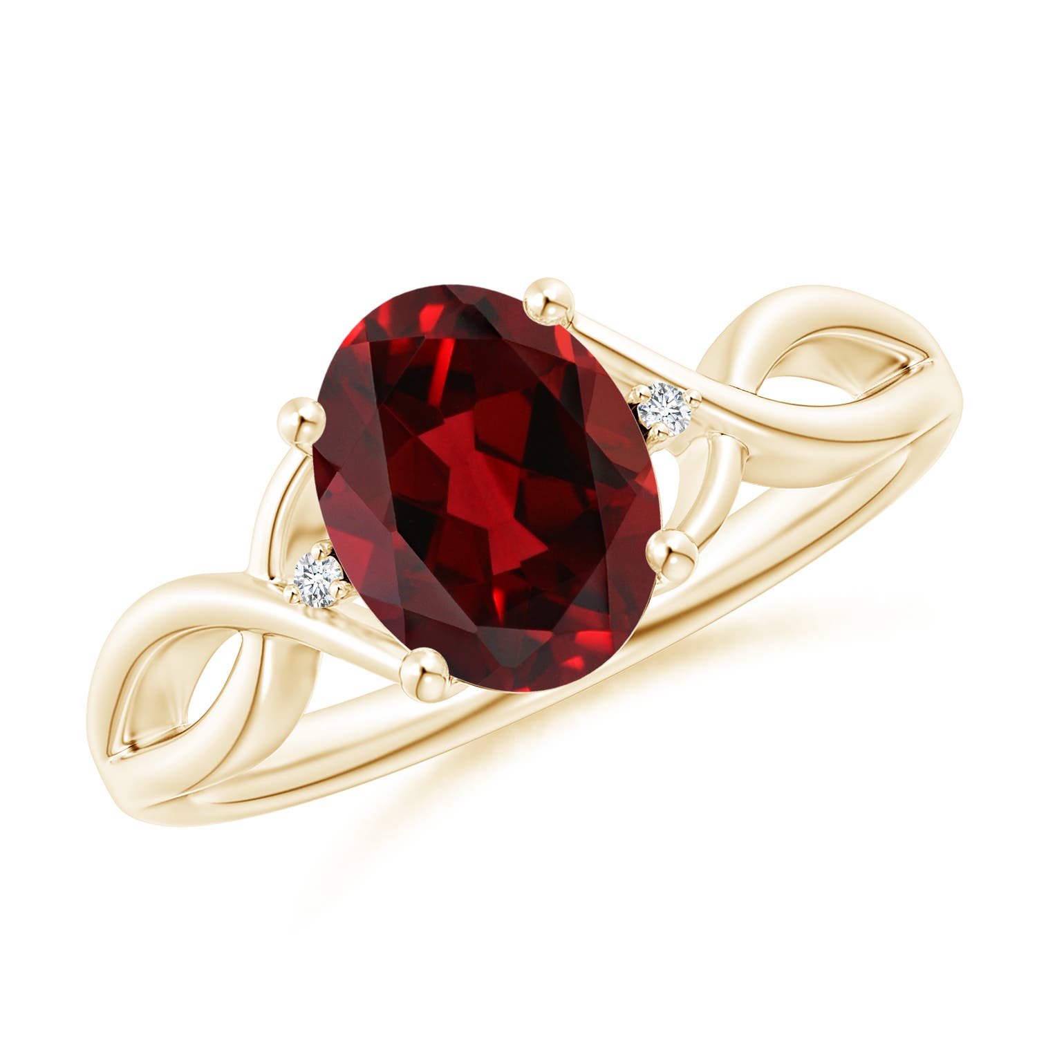 AAAA - Garnet / 2.02 CT / 14 KT Yellow Gold