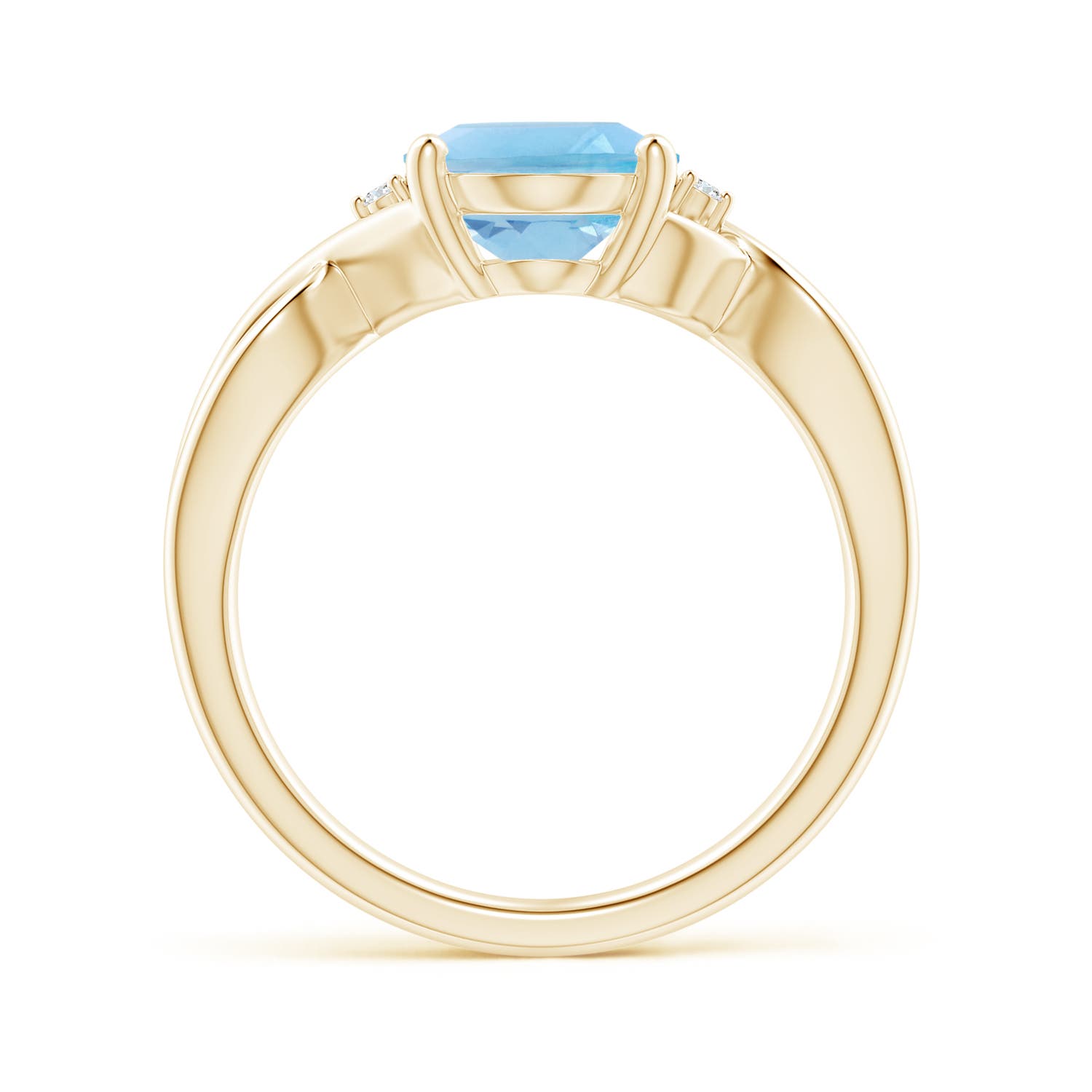 A - Swiss Blue Topaz / 3.27 CT / 14 KT Yellow Gold