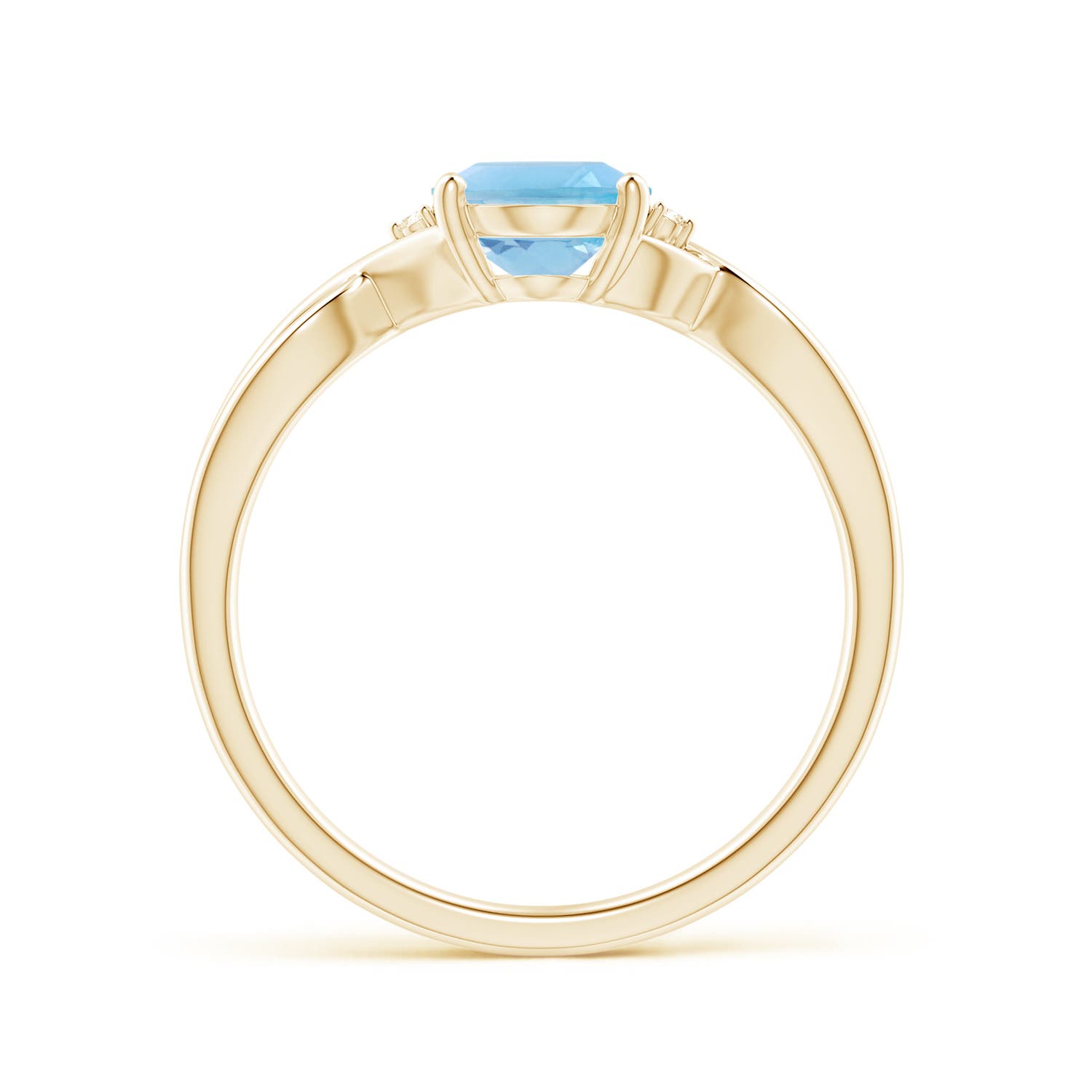 A - Swiss Blue Topaz / 1.51 CT / 14 KT Yellow Gold