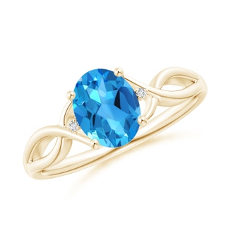 Oval AAAA Swiss Blue Topaz