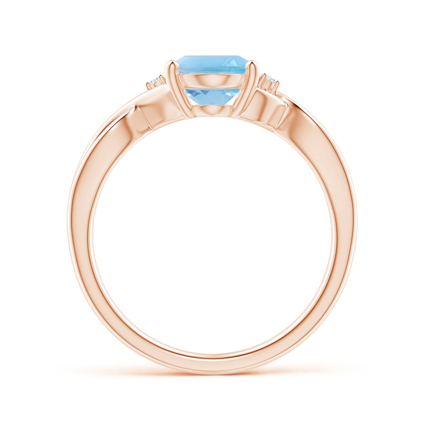 A - Swiss Blue Topaz / 2.27 CT / 14 KT Rose Gold