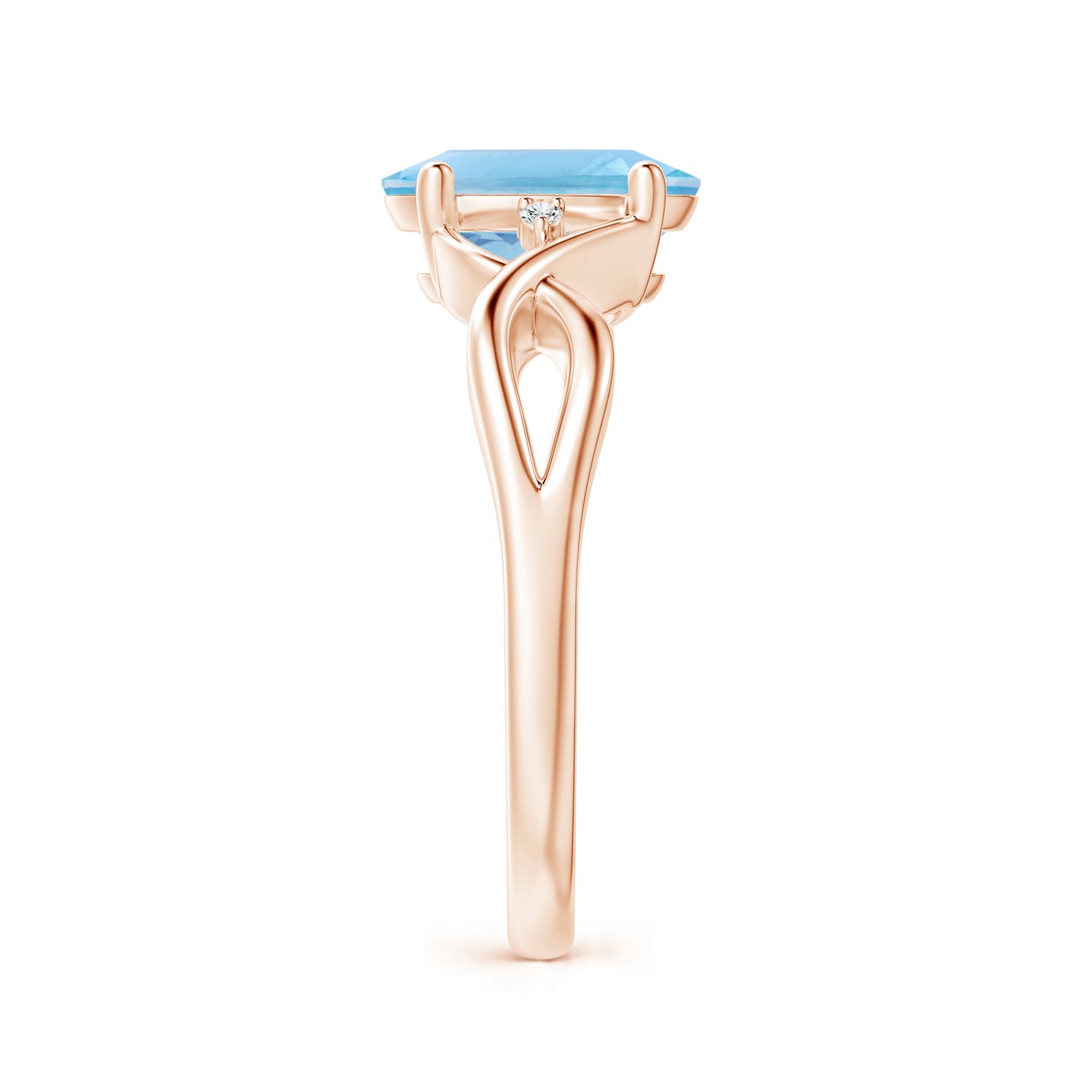 A - Swiss Blue Topaz / 2.27 CT / 14 KT Rose Gold