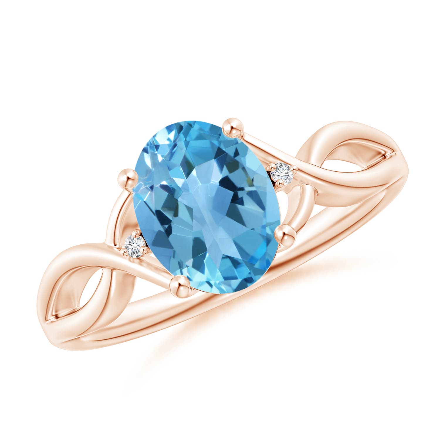 AA - Swiss Blue Topaz / 2.27 CT / 14 KT Rose Gold