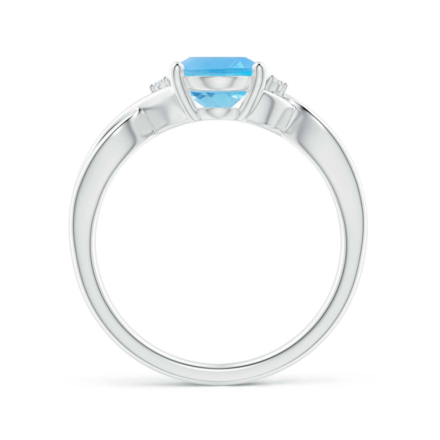 AA - Swiss Blue Topaz / 2.27 CT / 14 KT White Gold