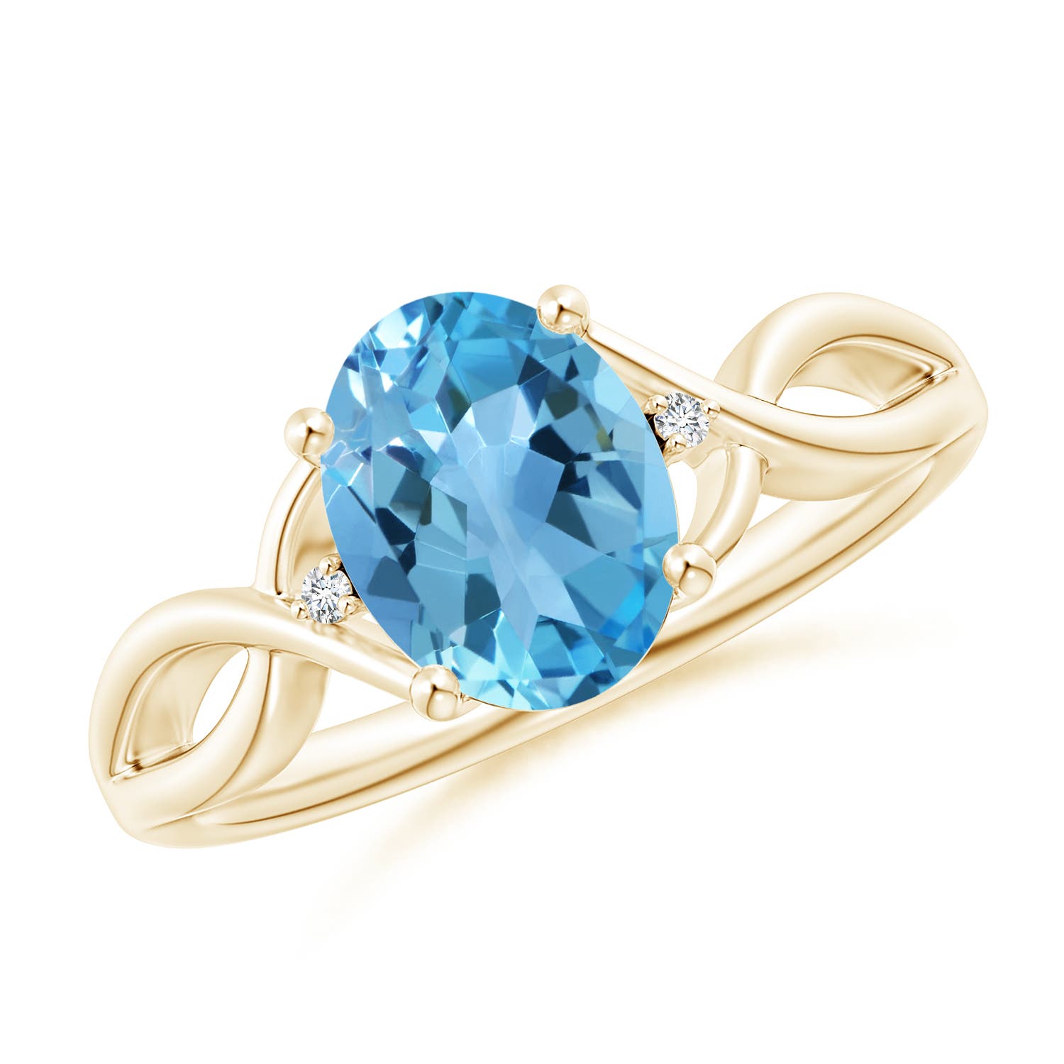 AA - Swiss Blue Topaz / 2.27 CT / 14 KT Yellow Gold