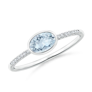 Oval A Aquamarine