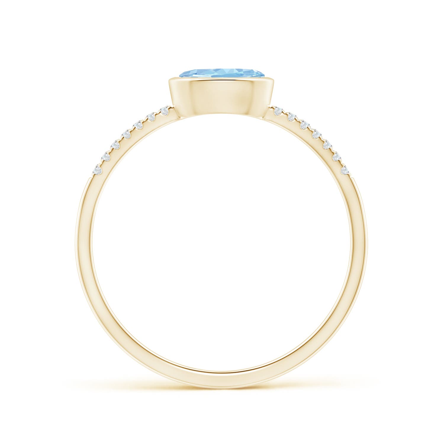 AAA - Aquamarine / 0.45 CT / 14 KT Yellow Gold