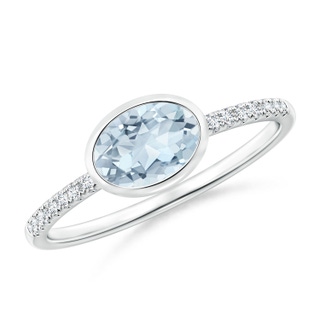 Oval A Aquamarine