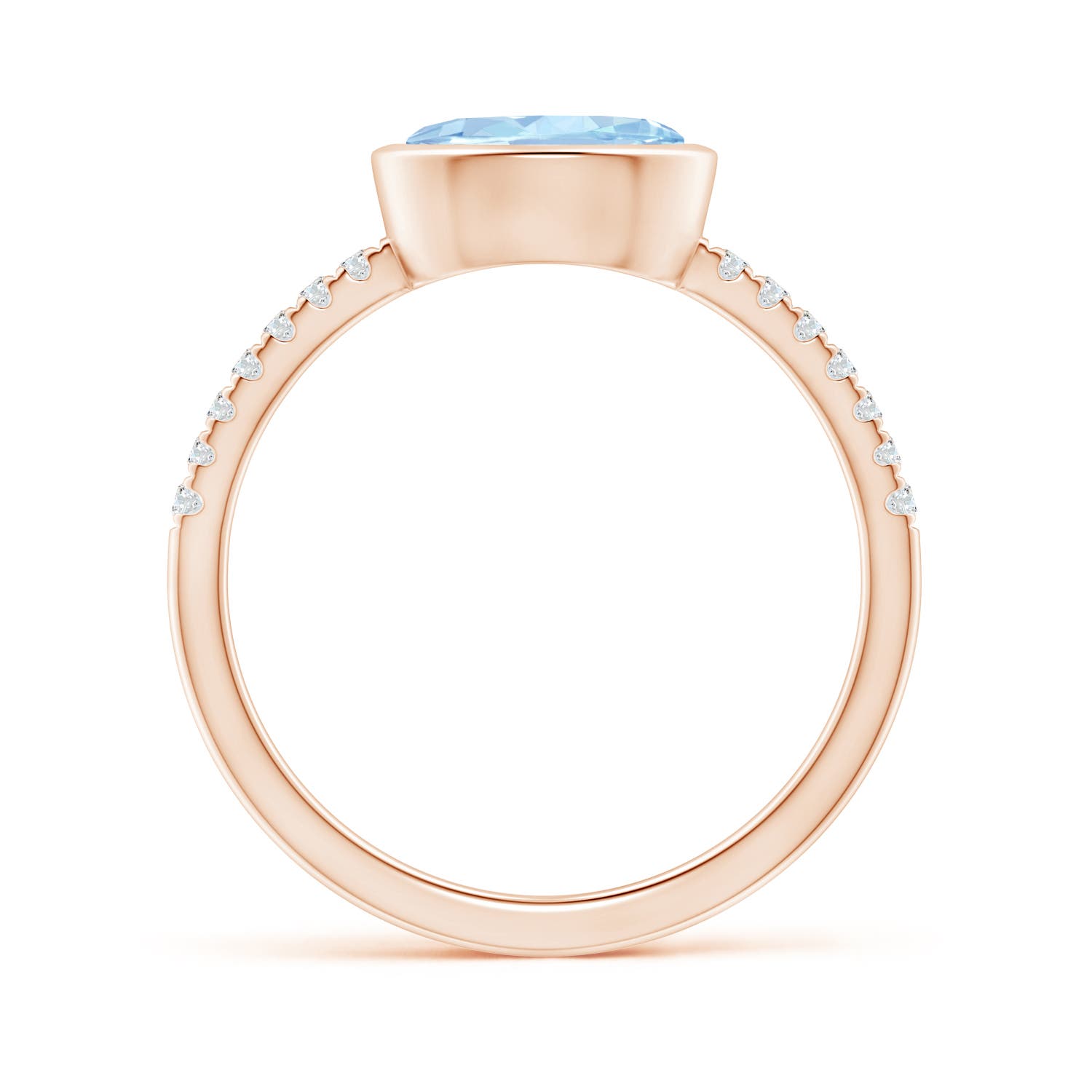 AA - Aquamarine / 1.08 CT / 14 KT Rose Gold