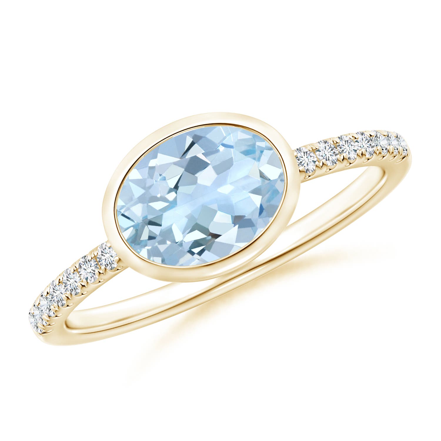 AA - Aquamarine / 1.08 CT / 14 KT Yellow Gold