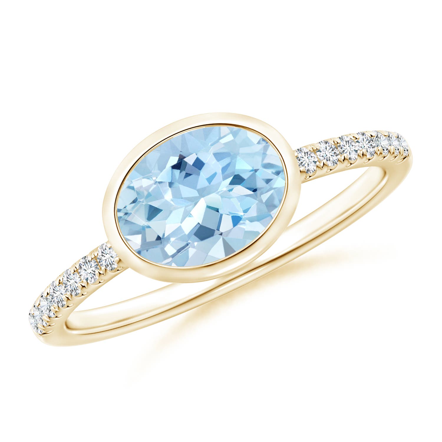 AAA - Aquamarine / 1.08 CT / 14 KT Yellow Gold