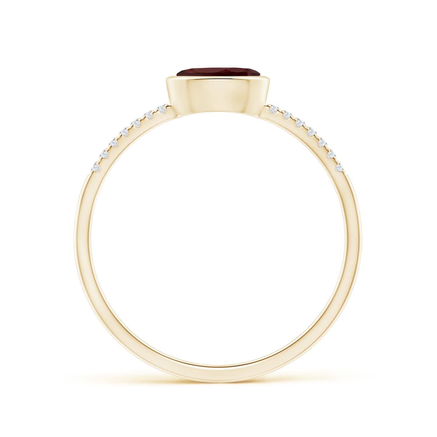 AA - Garnet / 0.59 CT / 14 KT Yellow Gold