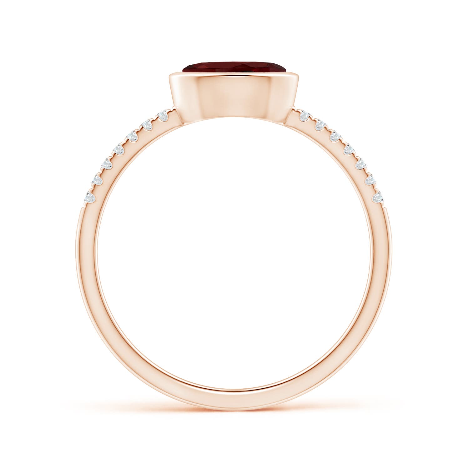 AAA - Garnet / 0.97 CT / 14 KT Rose Gold