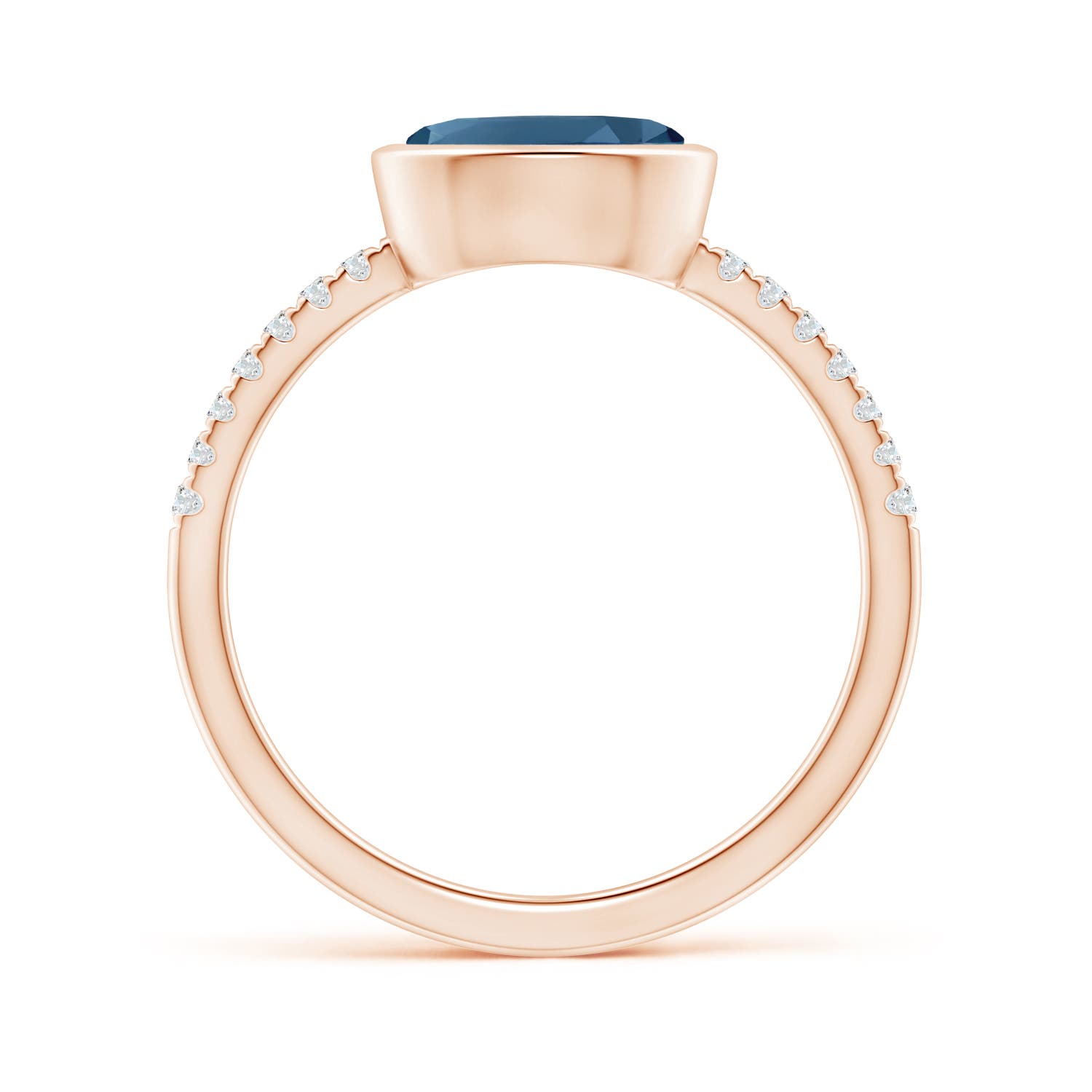 AA - London Blue Topaz / 1.58 CT / 14 KT Rose Gold