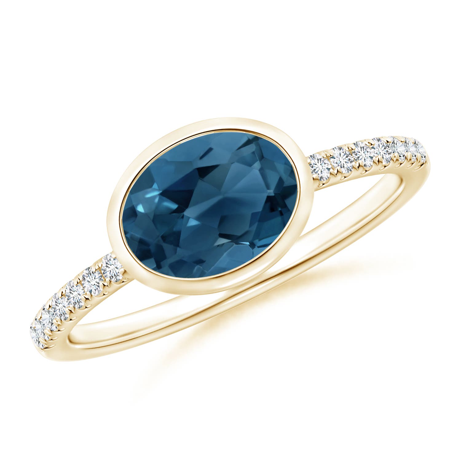 AA - London Blue Topaz / 1.58 CT / 14 KT Yellow Gold