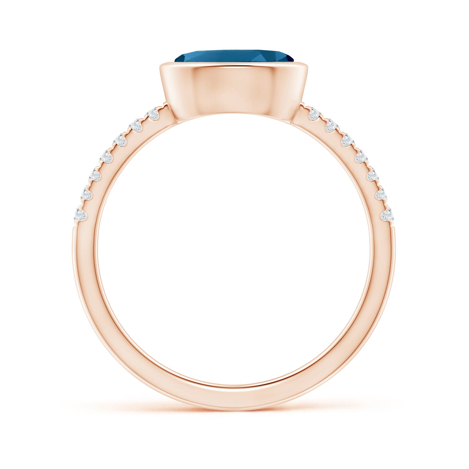 AAAA - London Blue Topaz / 1.58 CT / 14 KT Rose Gold