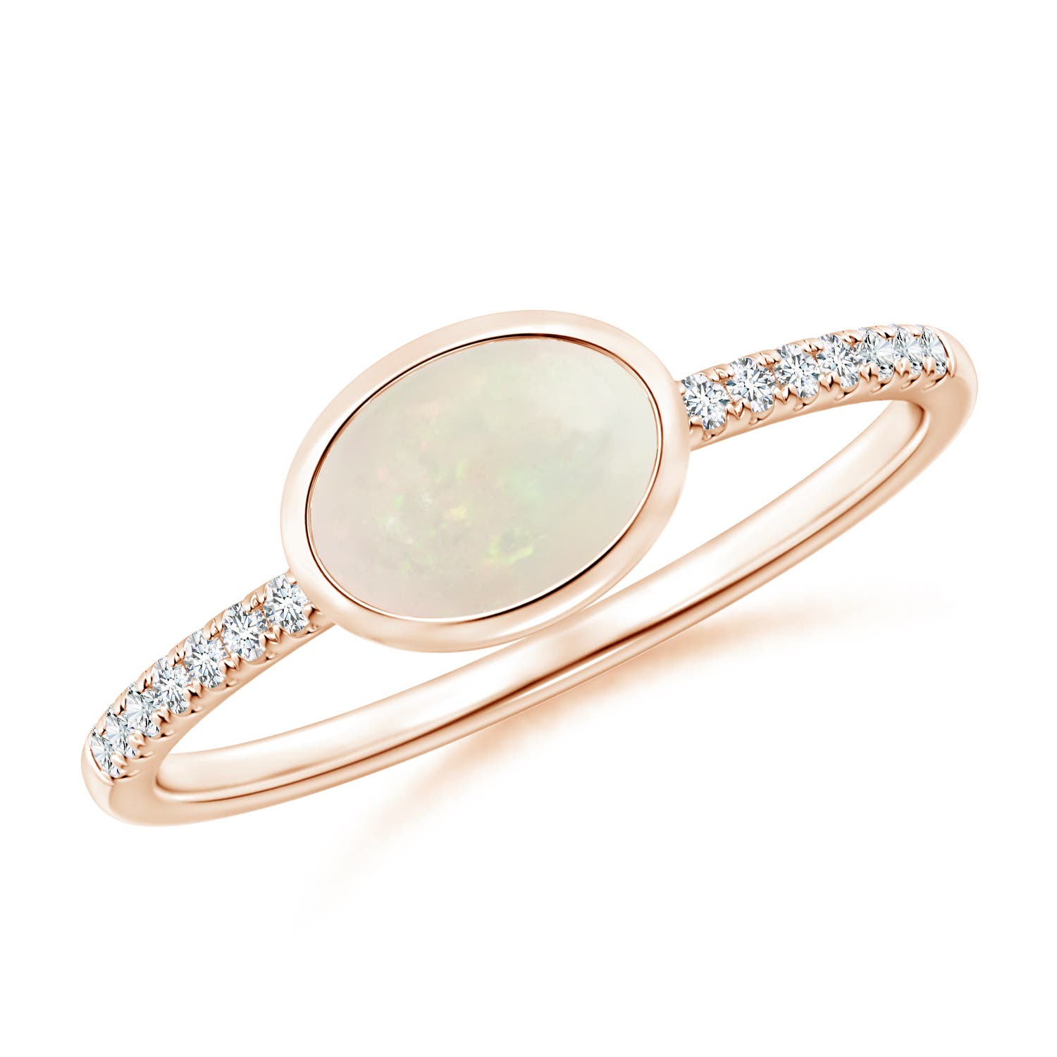 A - Opal / 0.52 CT / 14 KT Rose Gold