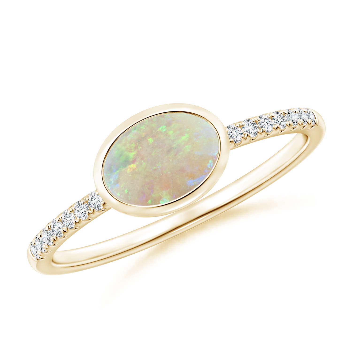 AAA - Opal / 0.52 CT / 14 KT Yellow Gold