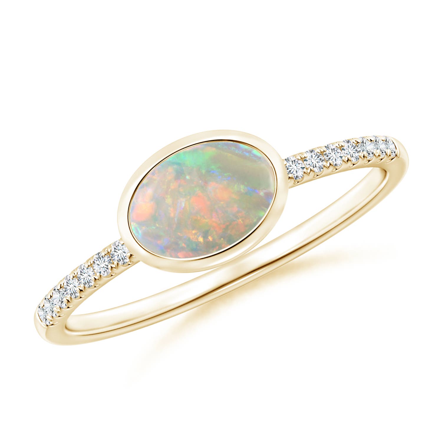 AAAA - Opal / 0.52 CT / 14 KT Yellow Gold