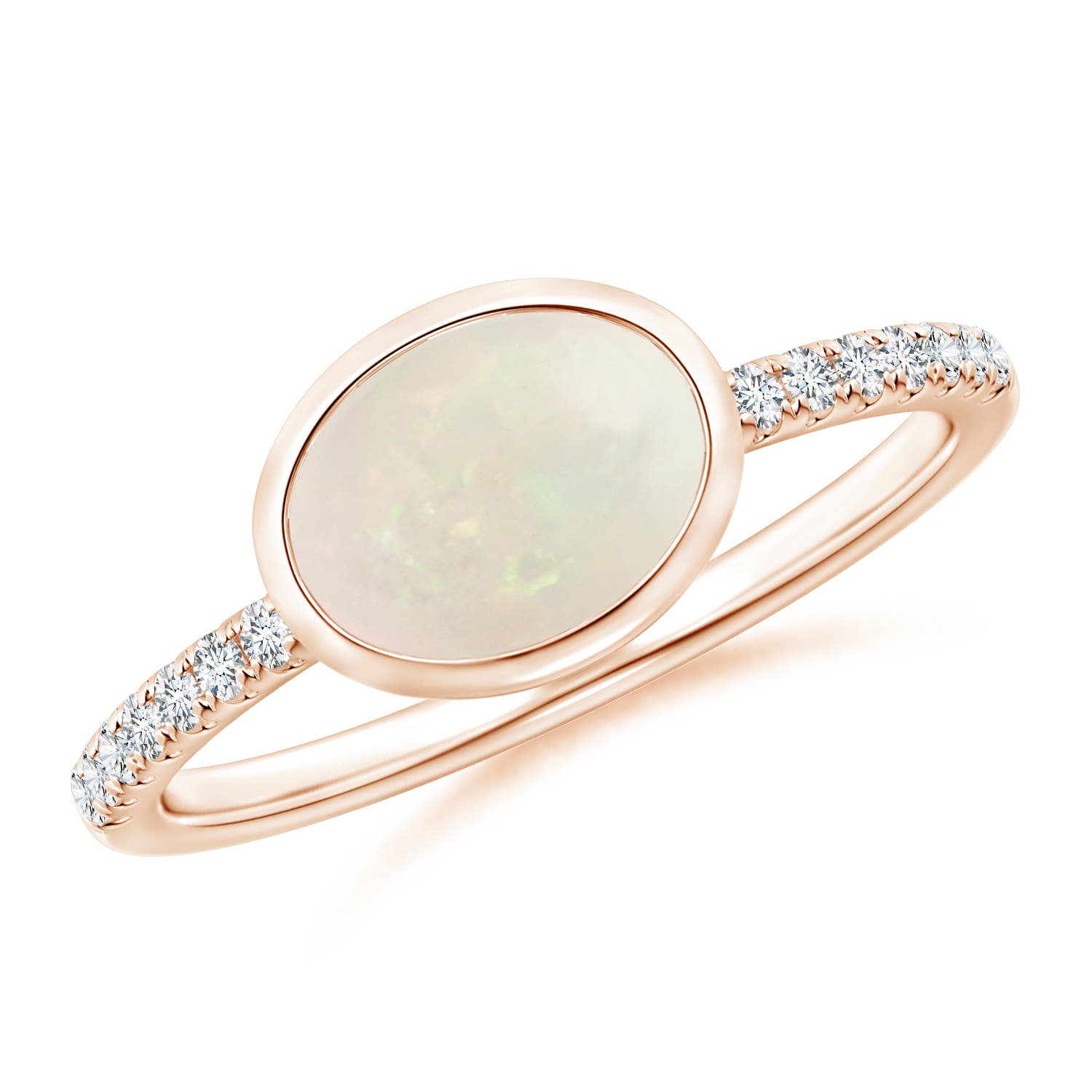 A - Opal / 0.88 CT / 14 KT Rose Gold