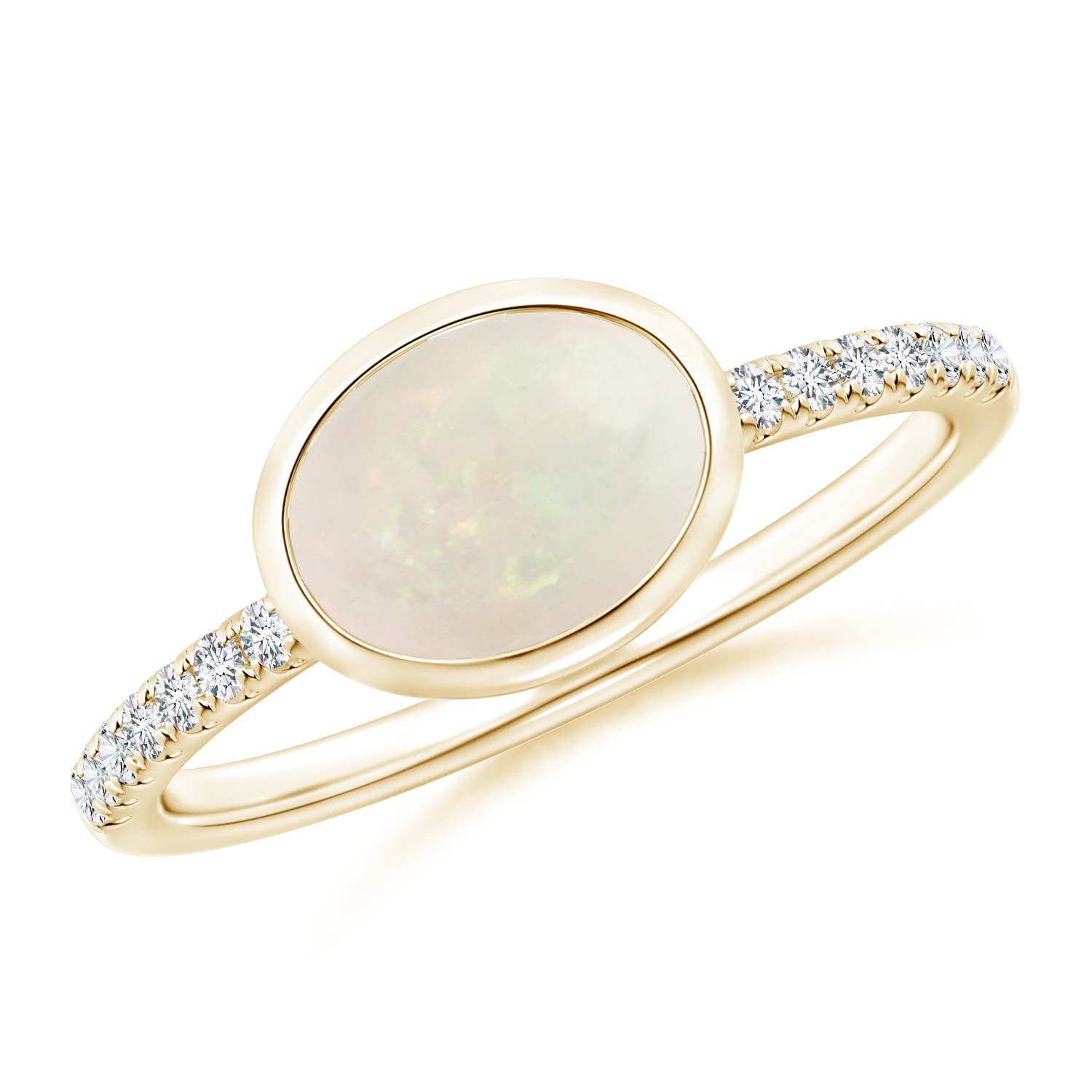 A - Opal / 0.88 CT / 14 KT Yellow Gold