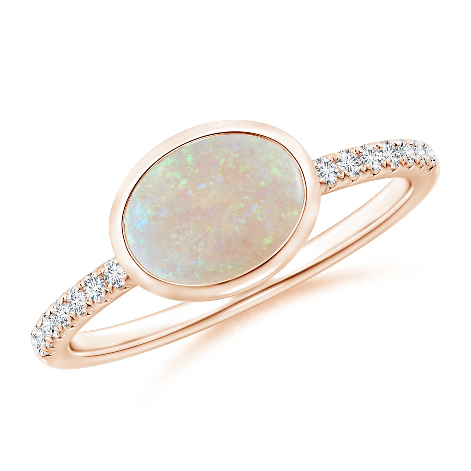 AA - Opal / 0.88 CT / 14 KT Rose Gold