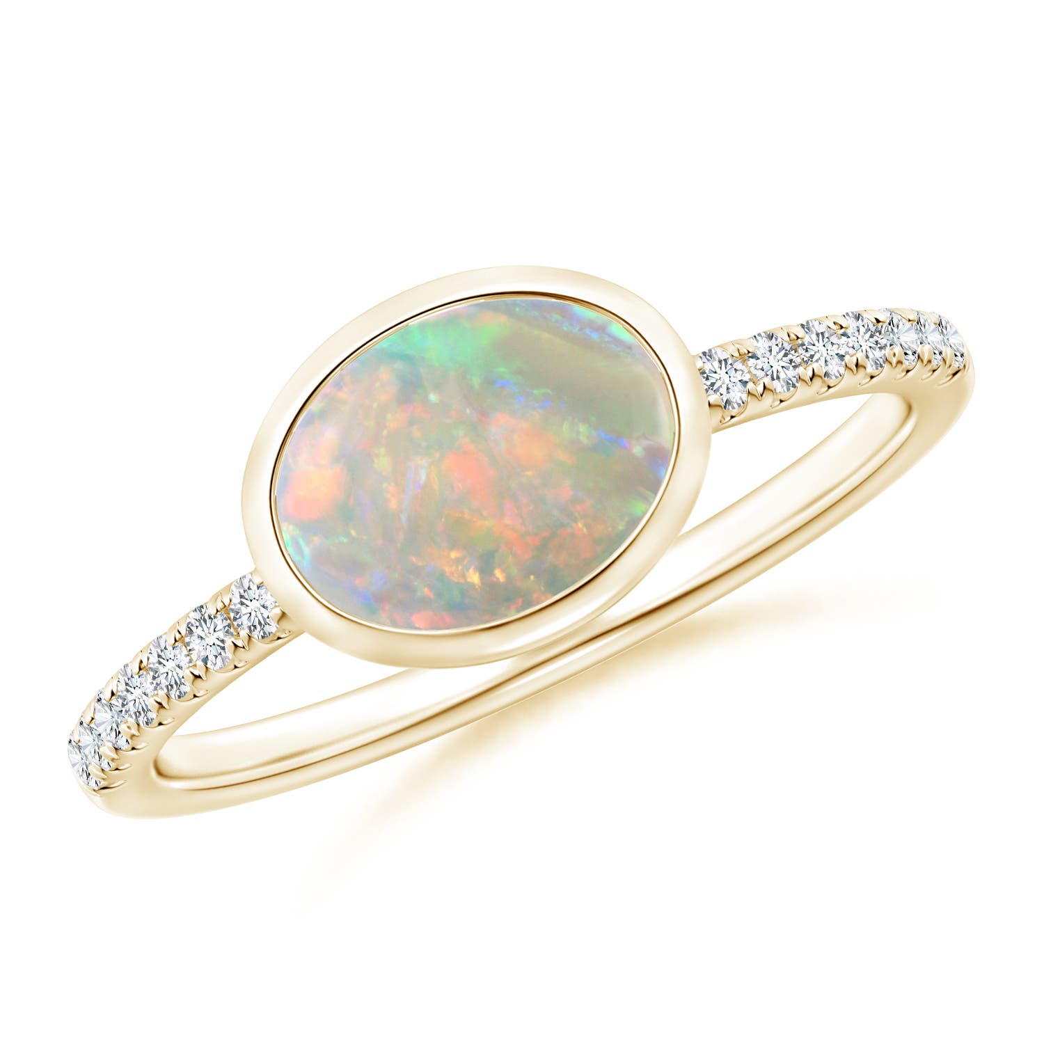 AAAA - Opal / 0.88 CT / 14 KT Yellow Gold