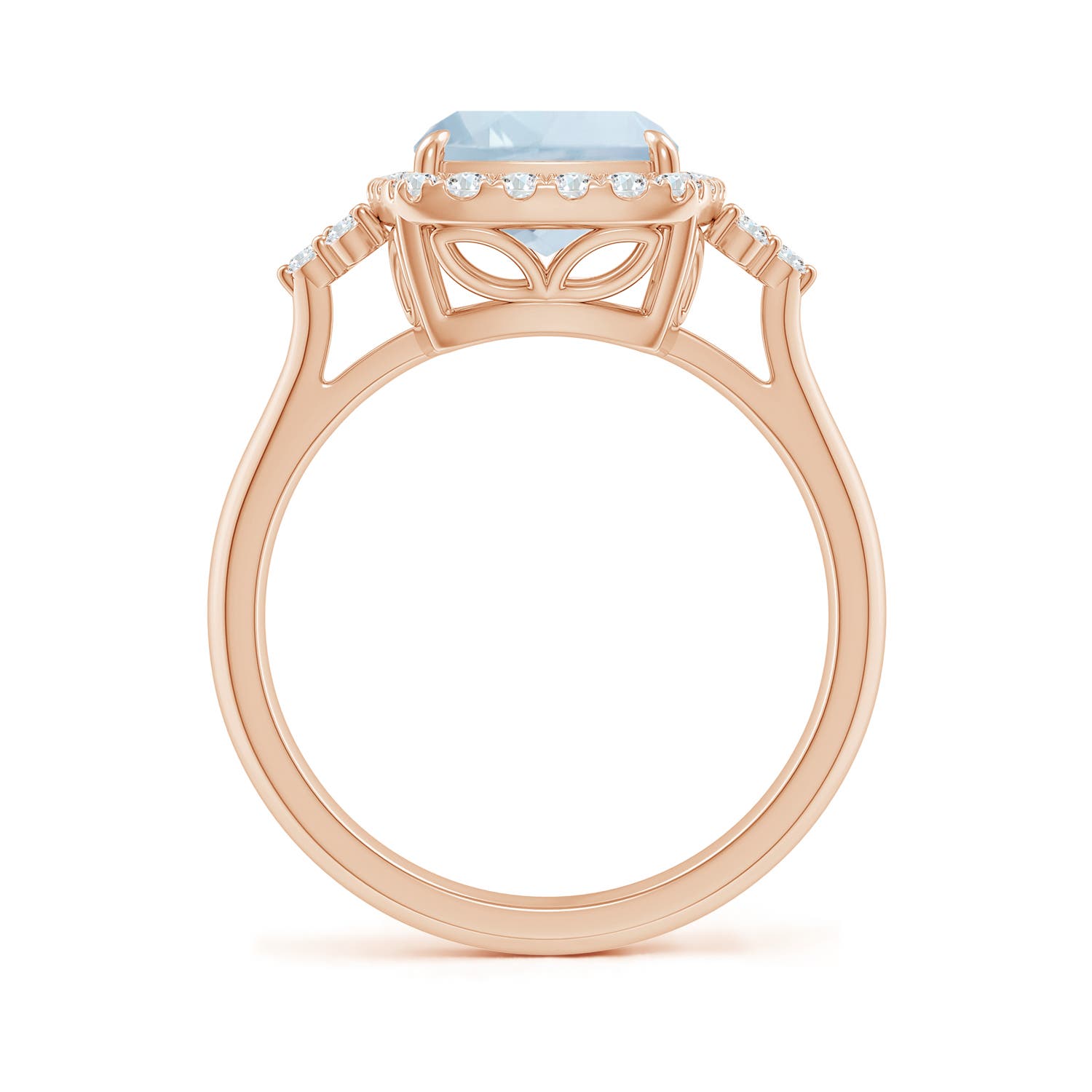 A - Aquamarine / 2.8 CT / 14 KT Rose Gold