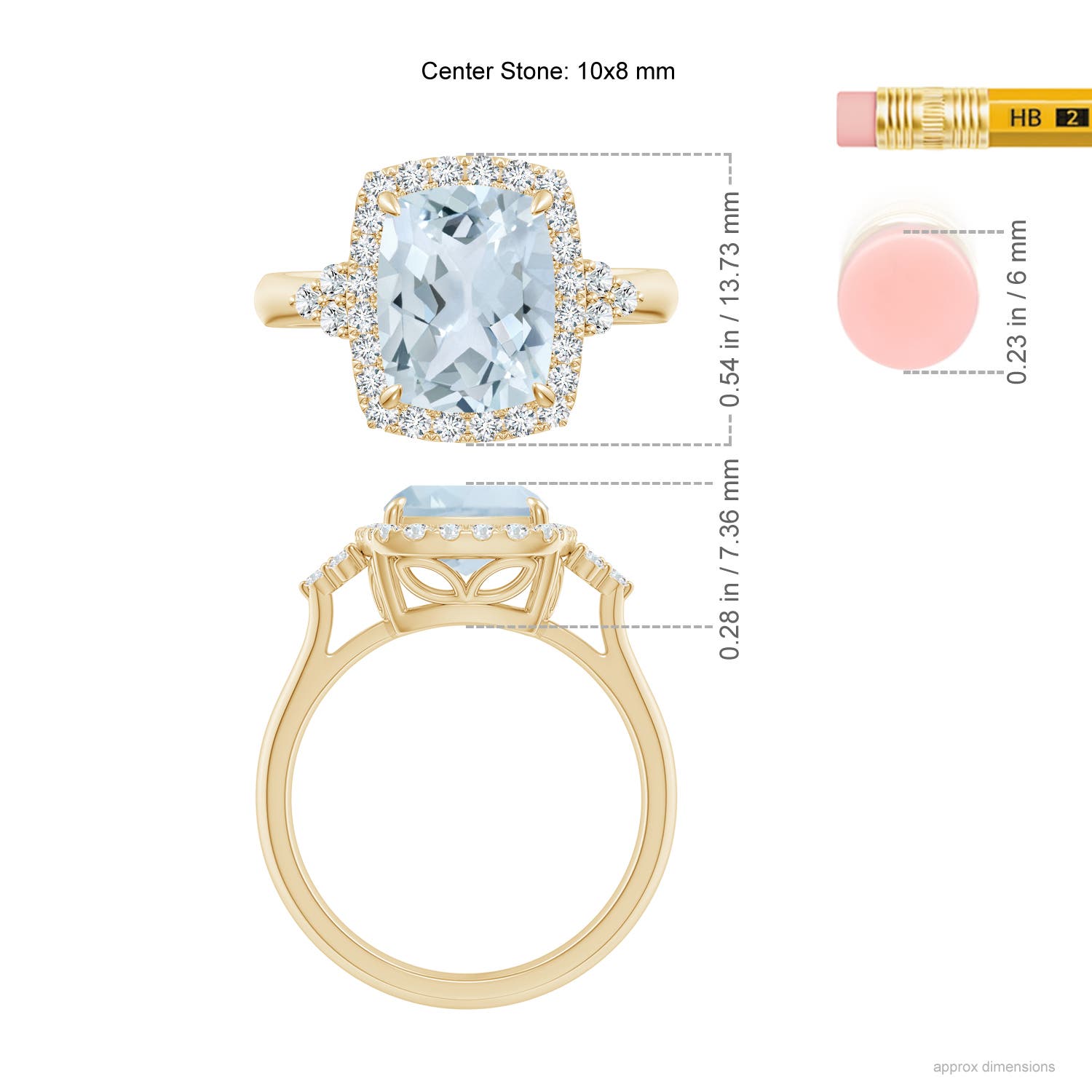 A - Aquamarine / 2.8 CT / 14 KT Yellow Gold