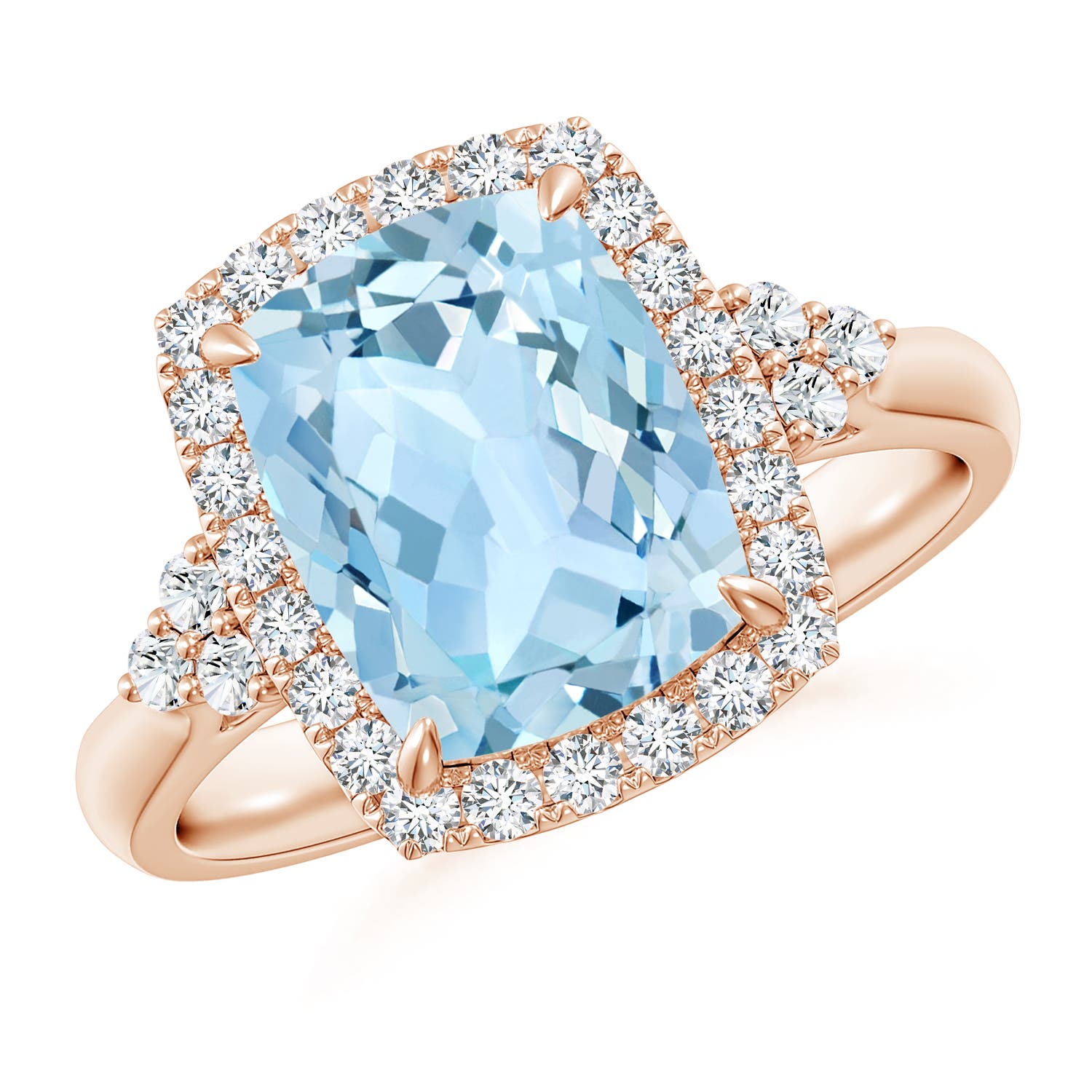 AAA - Aquamarine / 2.8 CT / 14 KT Rose Gold