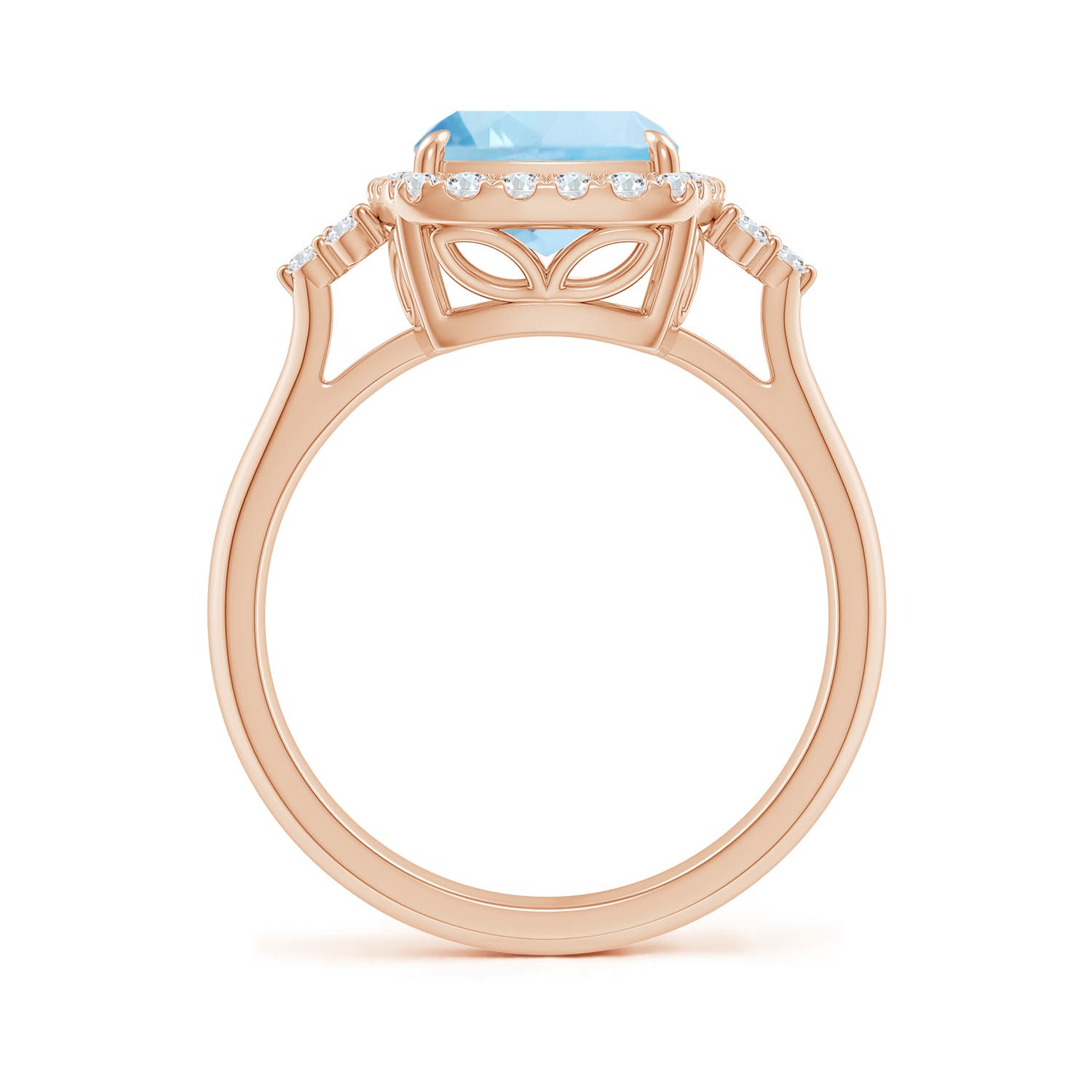 AAA - Aquamarine / 2.8 CT / 14 KT Rose Gold