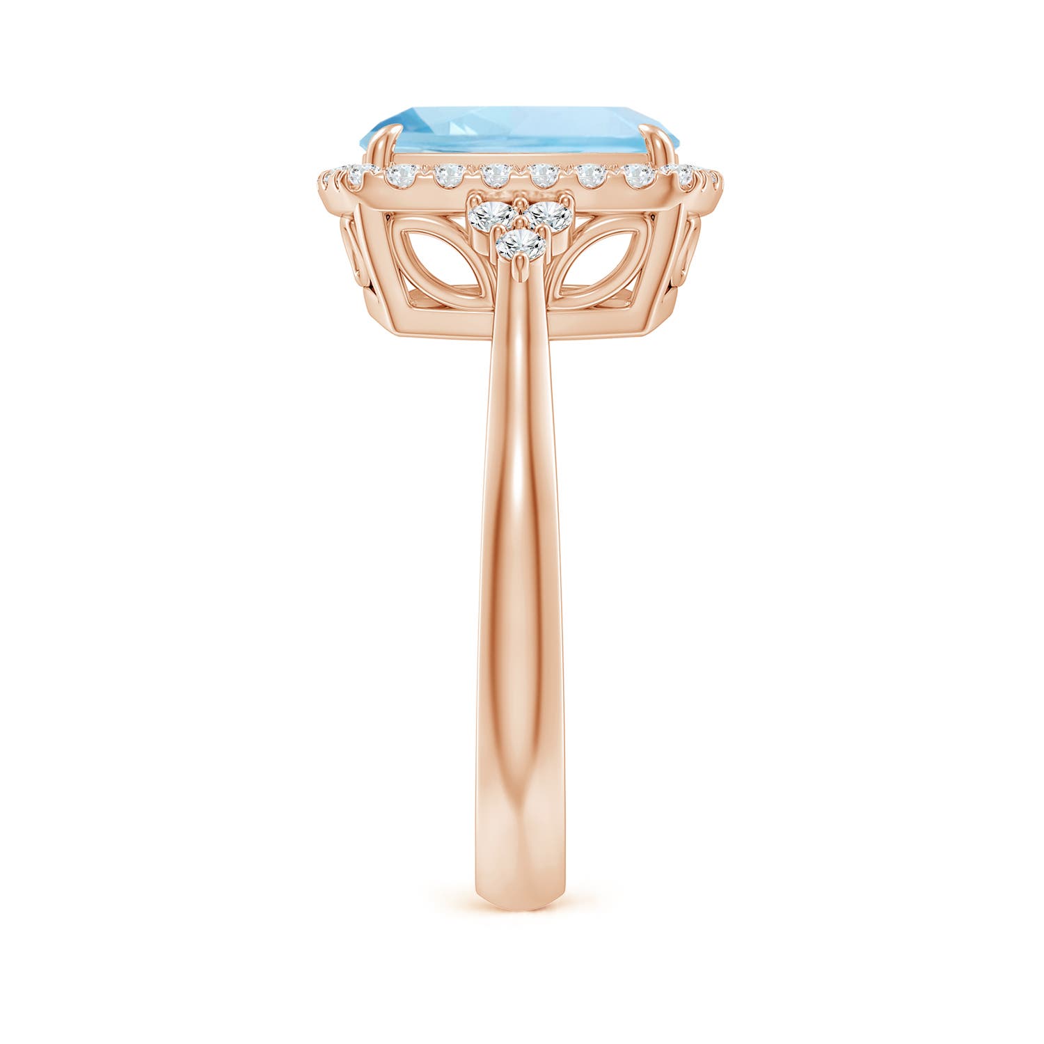 AAA - Aquamarine / 2.8 CT / 14 KT Rose Gold