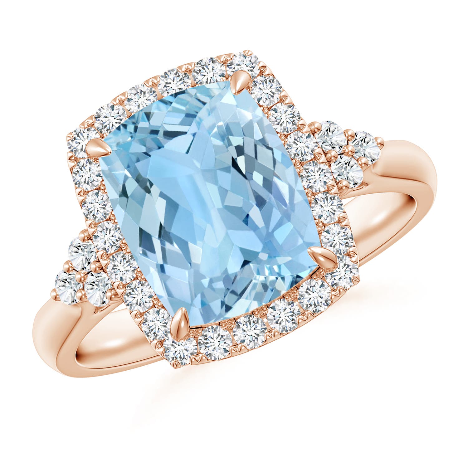 AAAA - Aquamarine / 2.8 CT / 14 KT Rose Gold