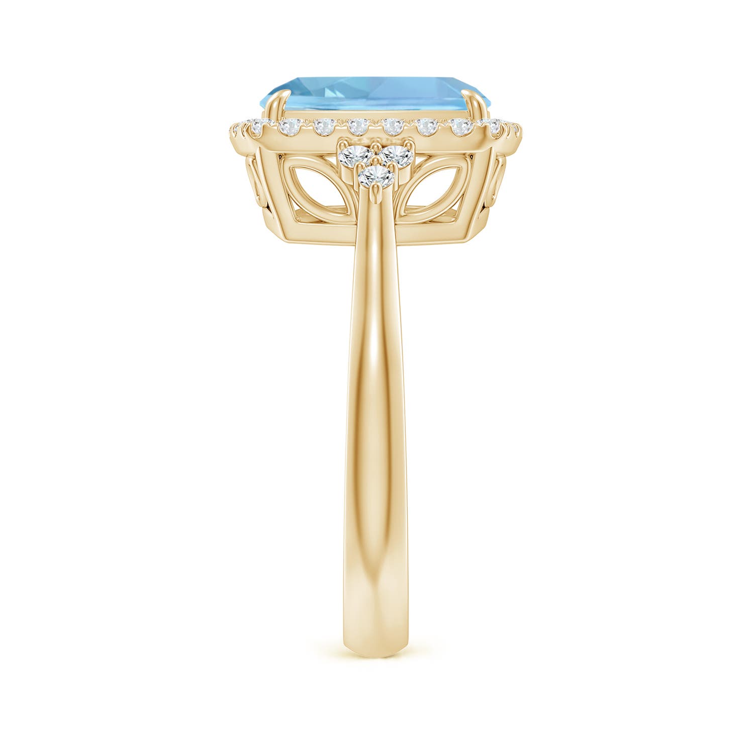 AAAA - Aquamarine / 2.8 CT / 14 KT Yellow Gold