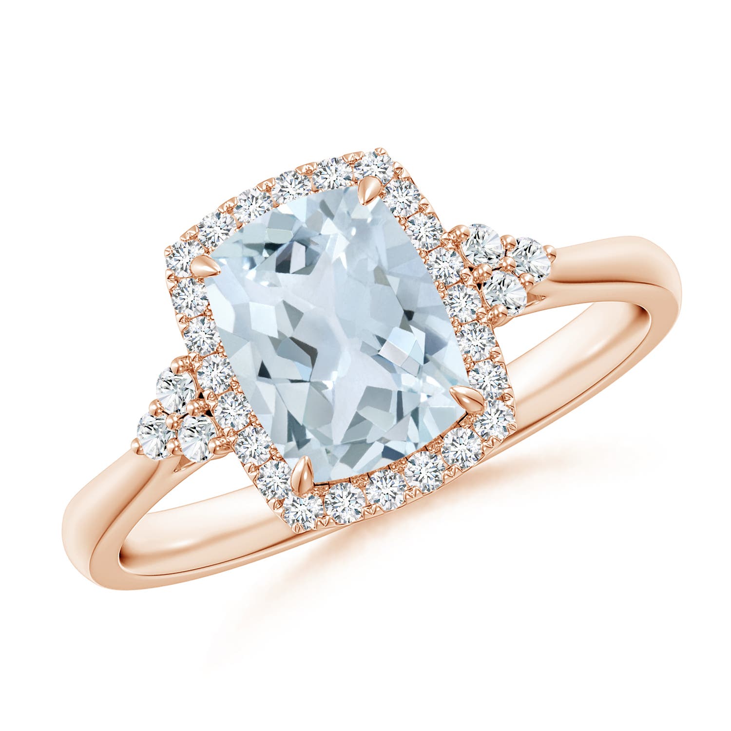 A - Aquamarine / 1.38 CT / 14 KT Rose Gold