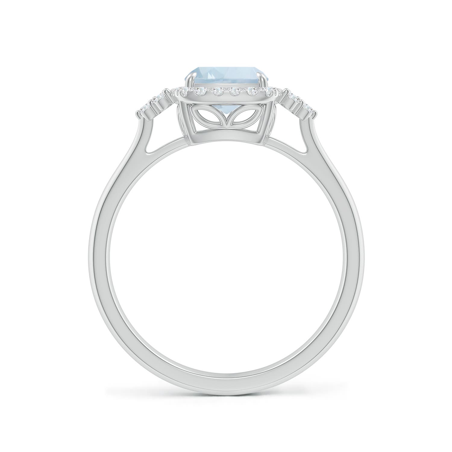 A - Aquamarine / 1.38 CT / 14 KT White Gold