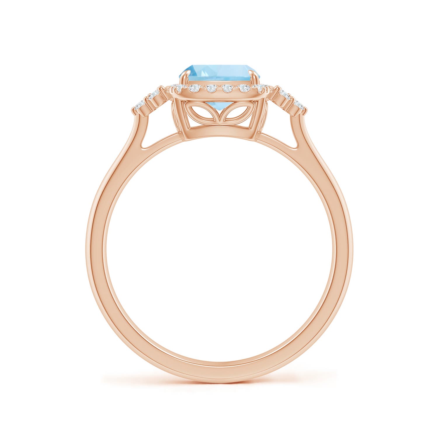 AAA - Aquamarine / 1.38 CT / 14 KT Rose Gold