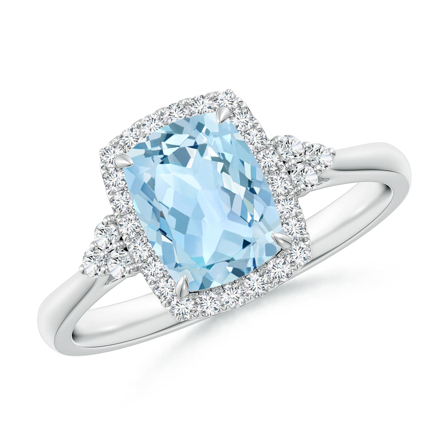 AAA - Aquamarine / 1.38 CT / 14 KT White Gold