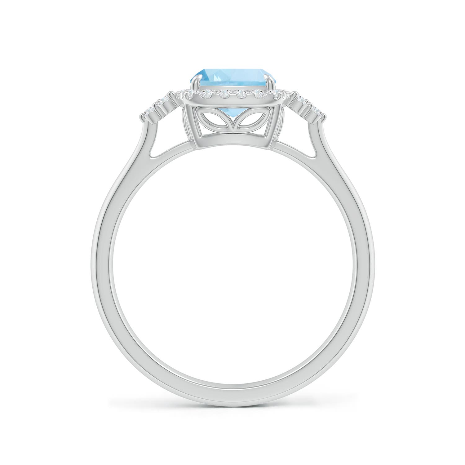 AAA - Aquamarine / 1.38 CT / 14 KT White Gold