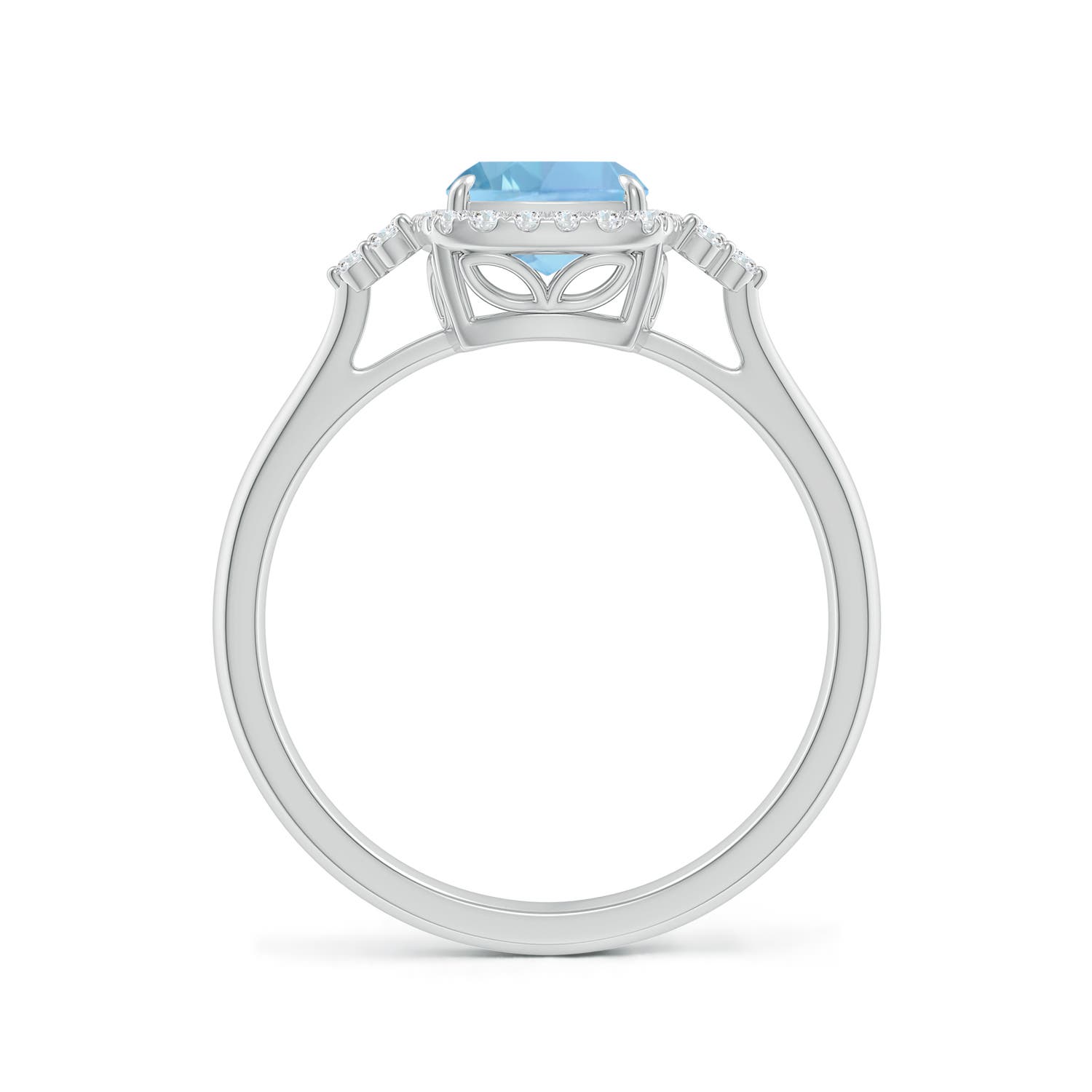 AAAA - Aquamarine / 1.38 CT / 14 KT White Gold