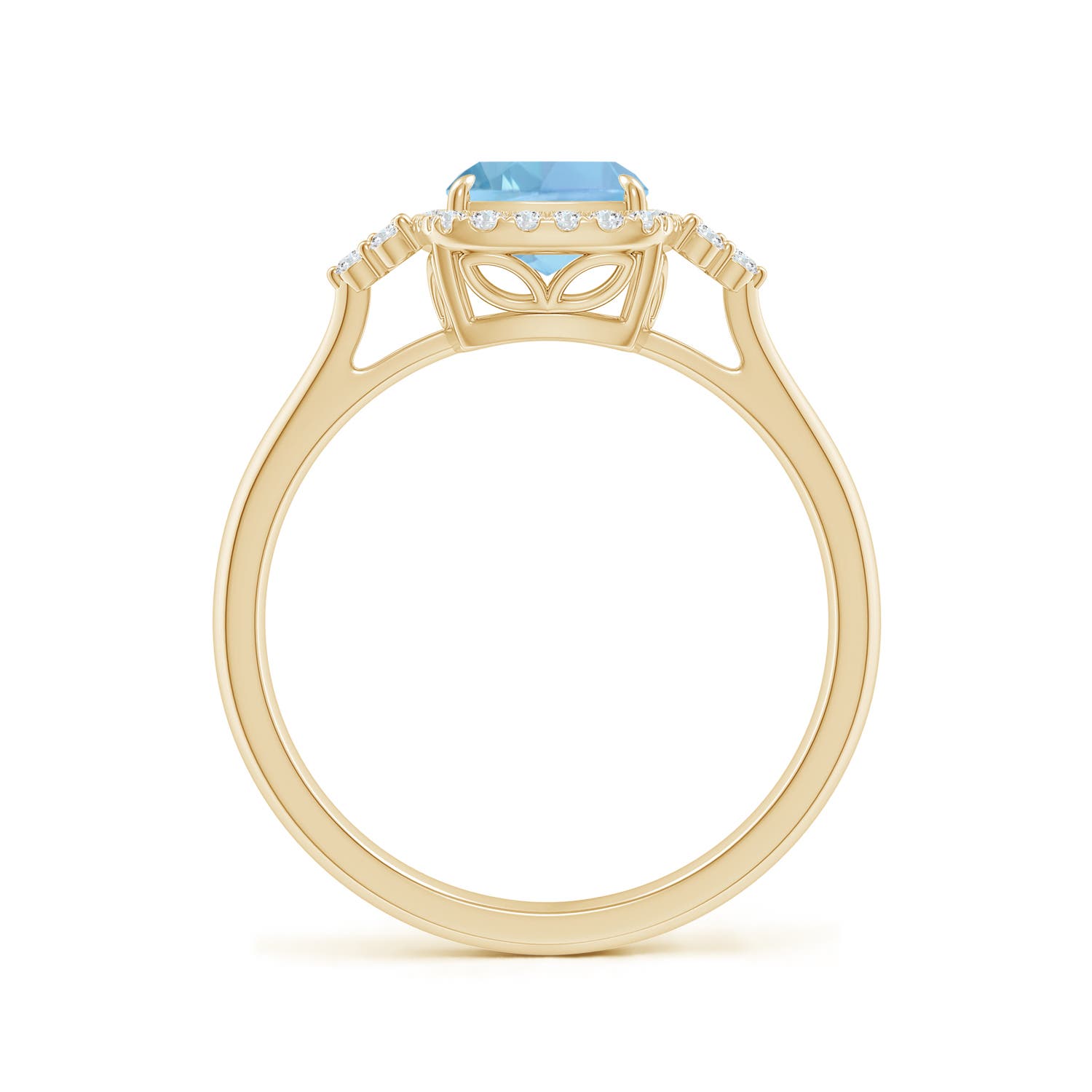 AAAA - Aquamarine / 1.38 CT / 14 KT Yellow Gold