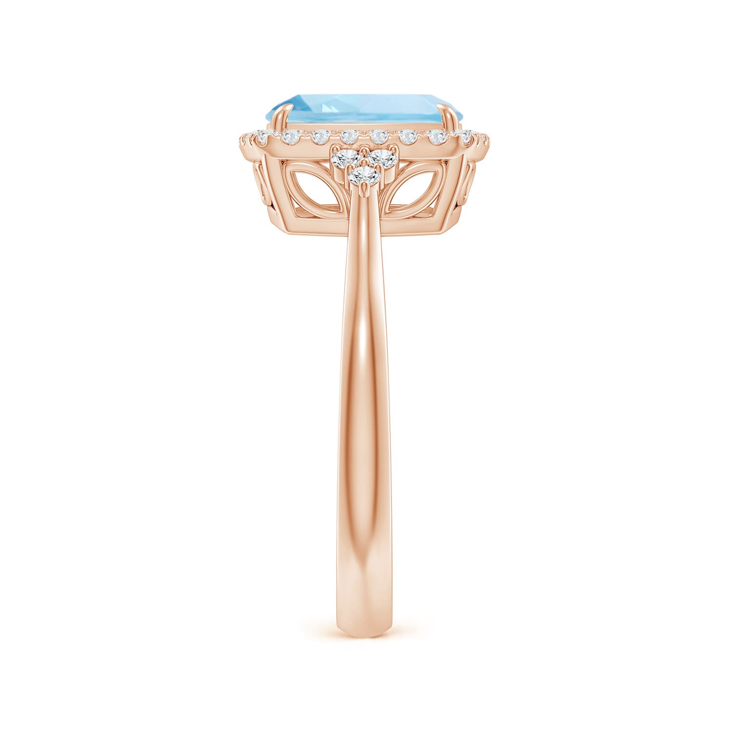 AAA - Aquamarine / 2.11 CT / 14 KT Rose Gold