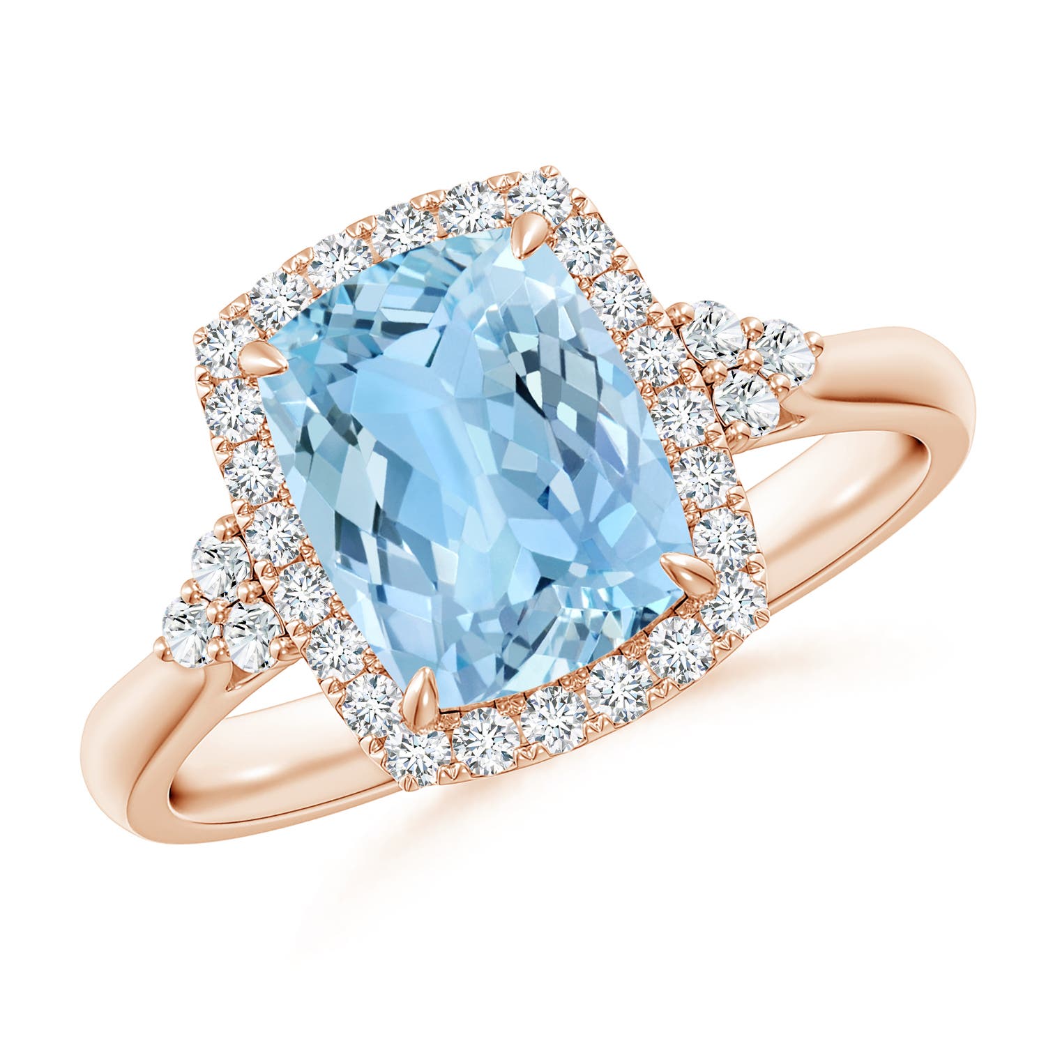 AAAA - Aquamarine / 2.11 CT / 14 KT Rose Gold