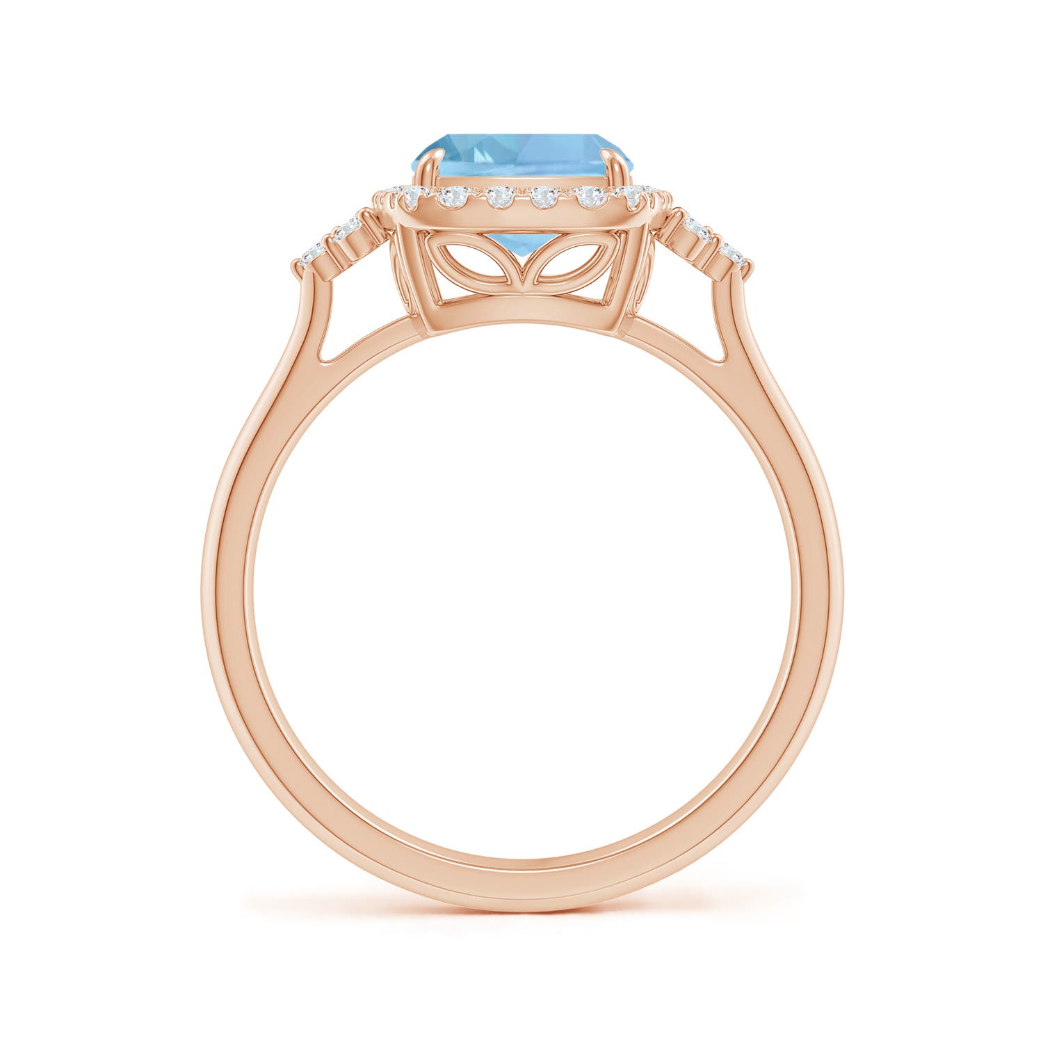 AAAA - Aquamarine / 2.11 CT / 14 KT Rose Gold