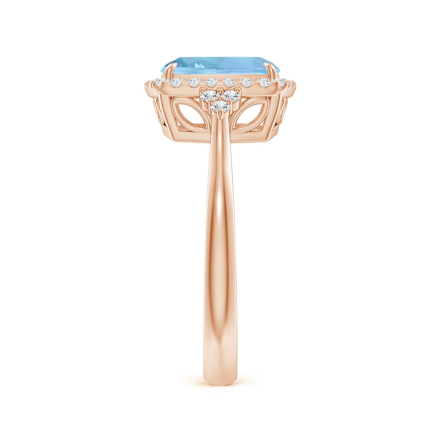 AAAA - Aquamarine / 2.11 CT / 14 KT Rose Gold