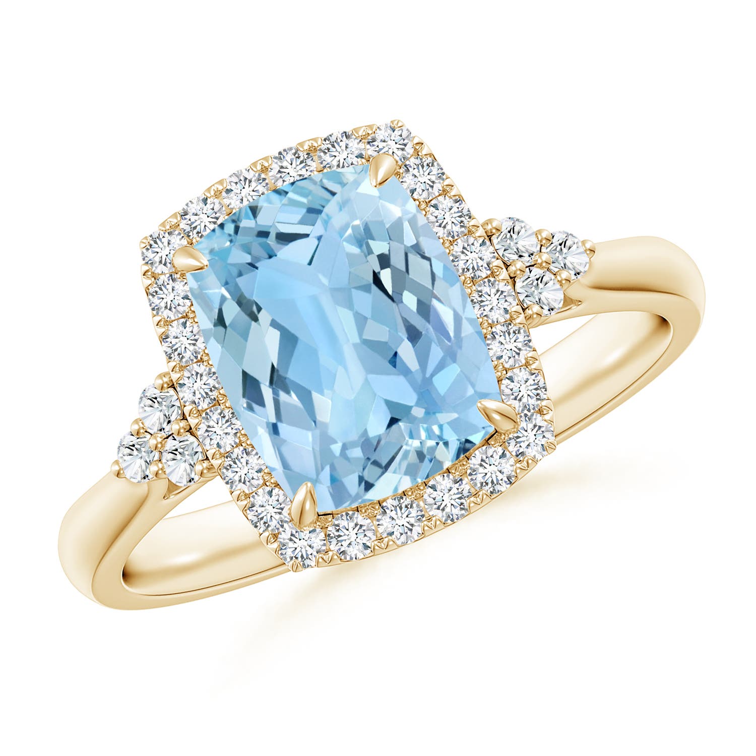 AAAA - Aquamarine / 2.11 CT / 14 KT Yellow Gold