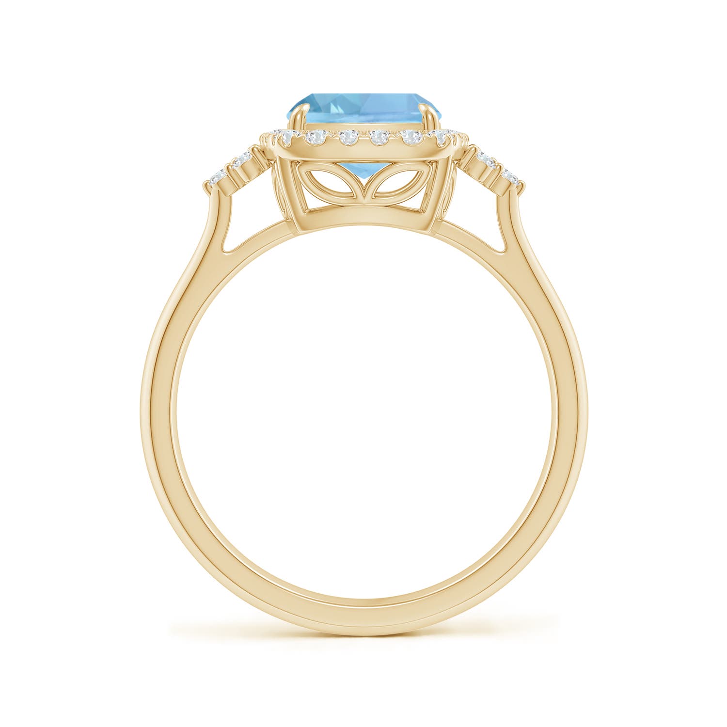 AAAA - Aquamarine / 2.11 CT / 14 KT Yellow Gold