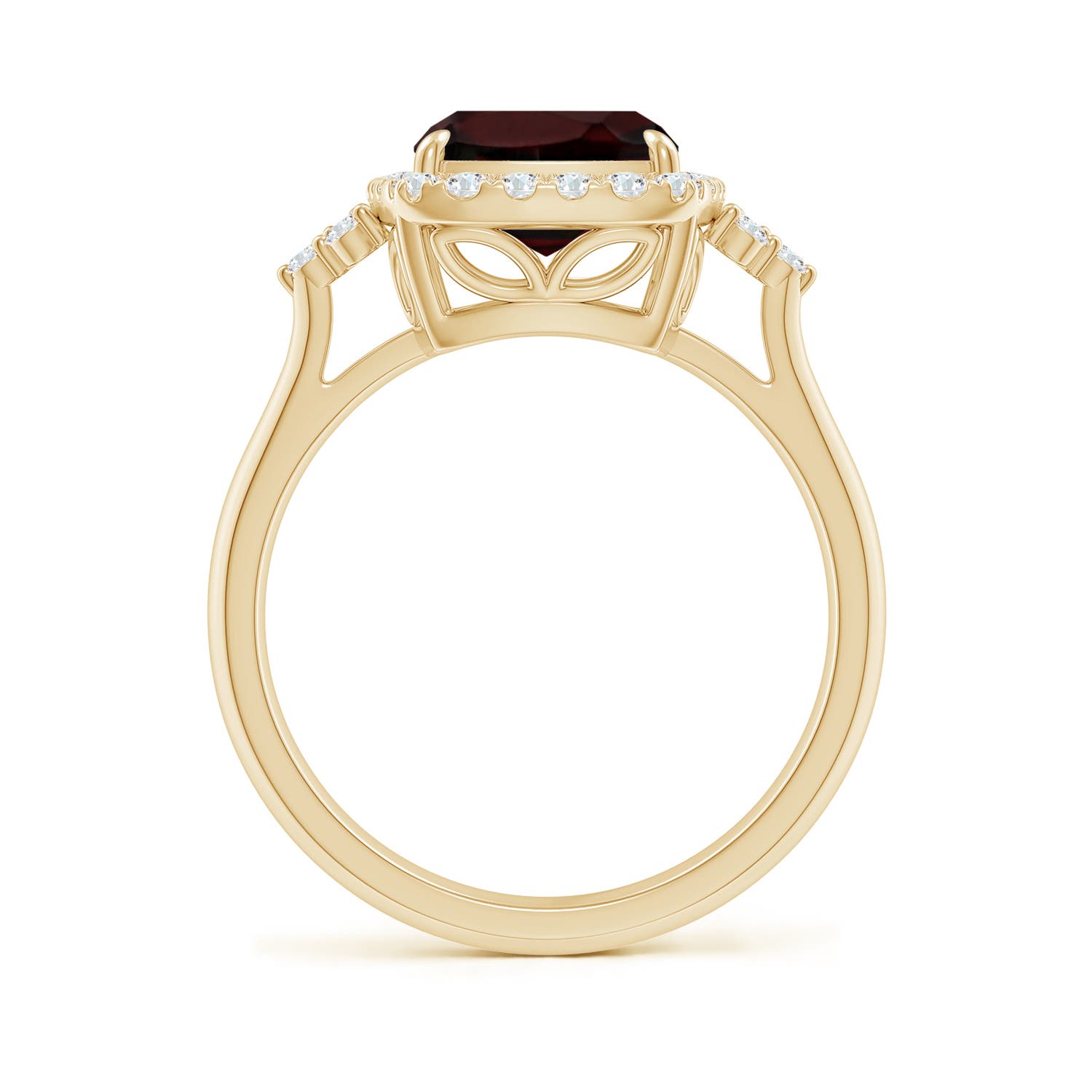 A - Garnet / 3.7 CT / 14 KT Yellow Gold